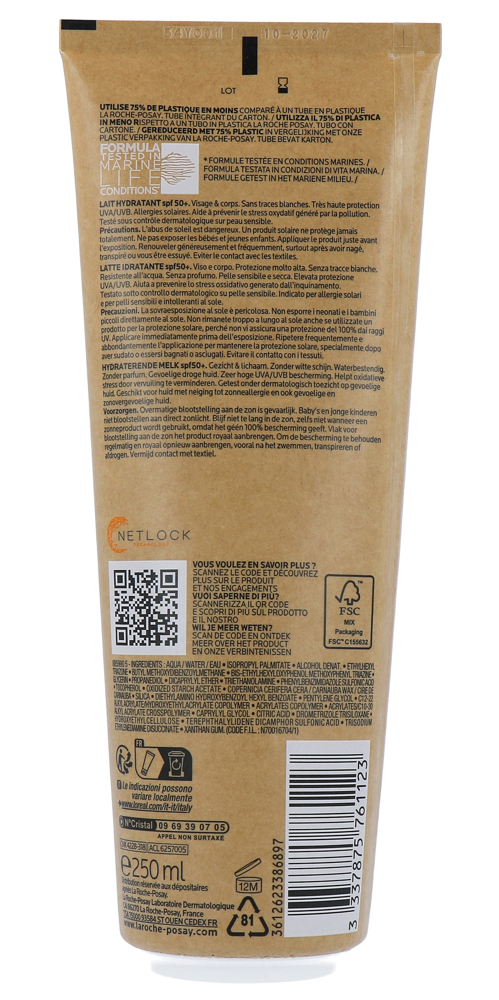 La Roche-Posay Anthelios Hydrating Lotion Eco Tube SPF50+ (250 ml)