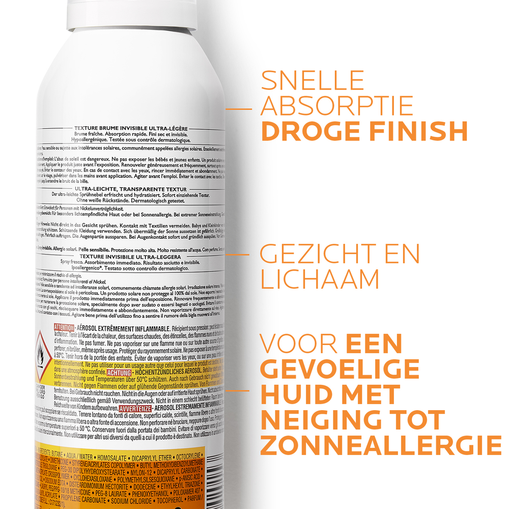 La Roche-Posay Anthelios Ultra Light Invisible Mist SPF50+ (200 ml)