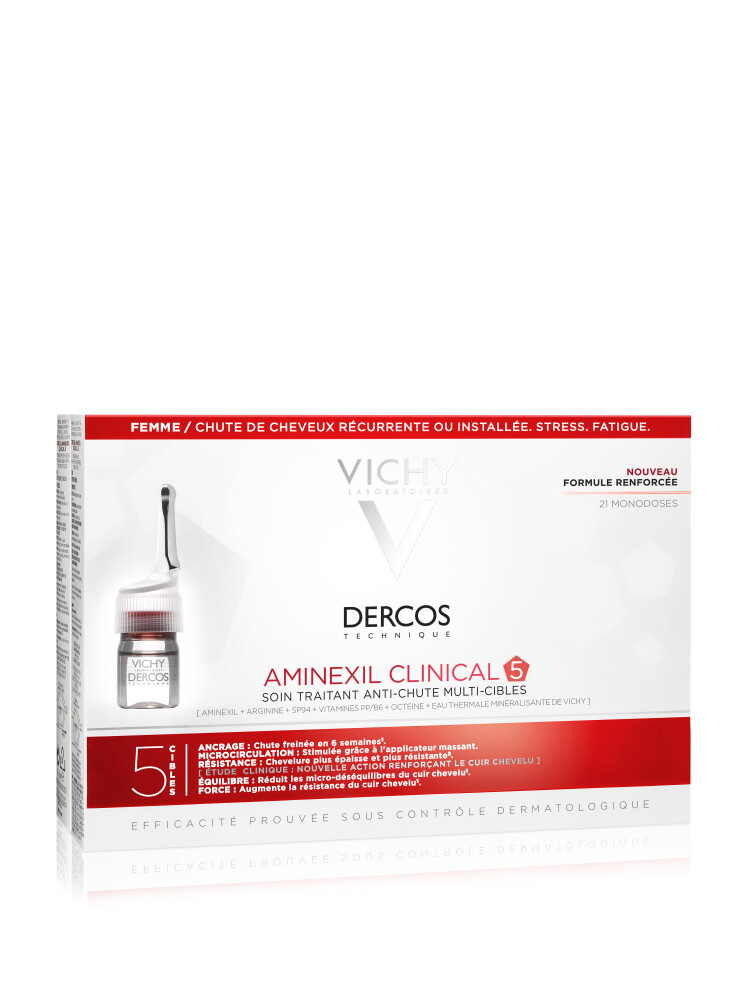 Vichy Dercos Aminexil Ampullen voor Vrouwen met Haarverlies (21 stuks) - image 2