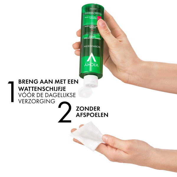 Vichy Normaderm Reinigingslotion + Acne-prone Skin Dagcrème Combi Set (2 stuks) - image 3