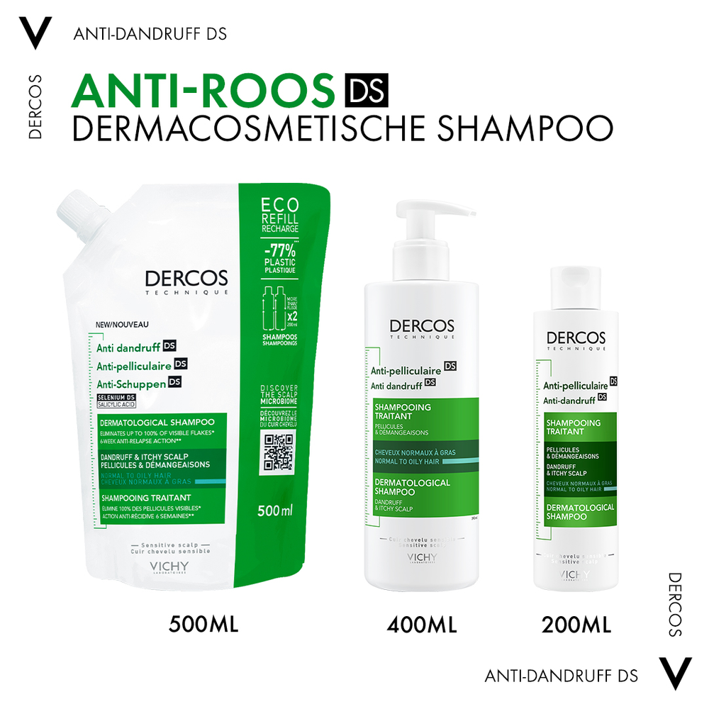 Vichy Dercos Anti-dandruff & Itchy Scalp Shampoo (390 ml) - image 6