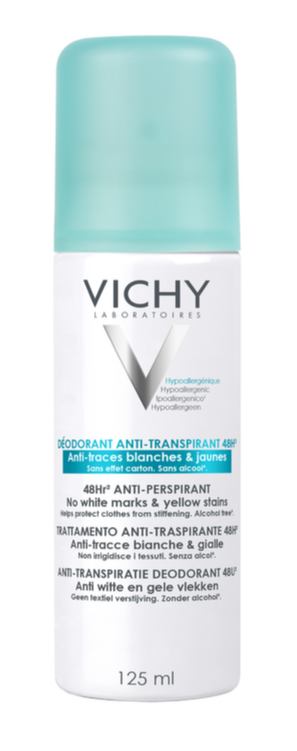 Vichy Deodorant Intense Transpiratie Spray 48 Uur Anti-strepen (125 ml)