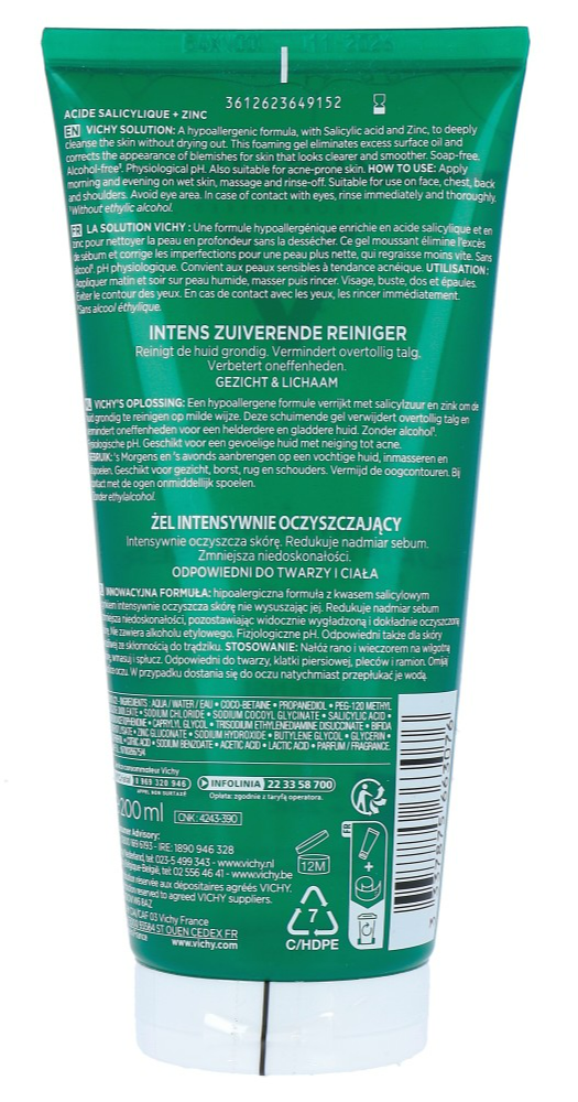 Vichy Normaderm Phytosolution Purifying Reinigingsgel (200 ml)