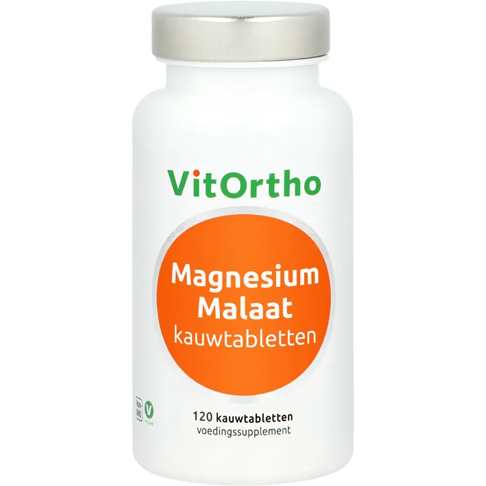 VitOrtho Magnesium Malaat kauwtabletten (120 kauwtabletten)