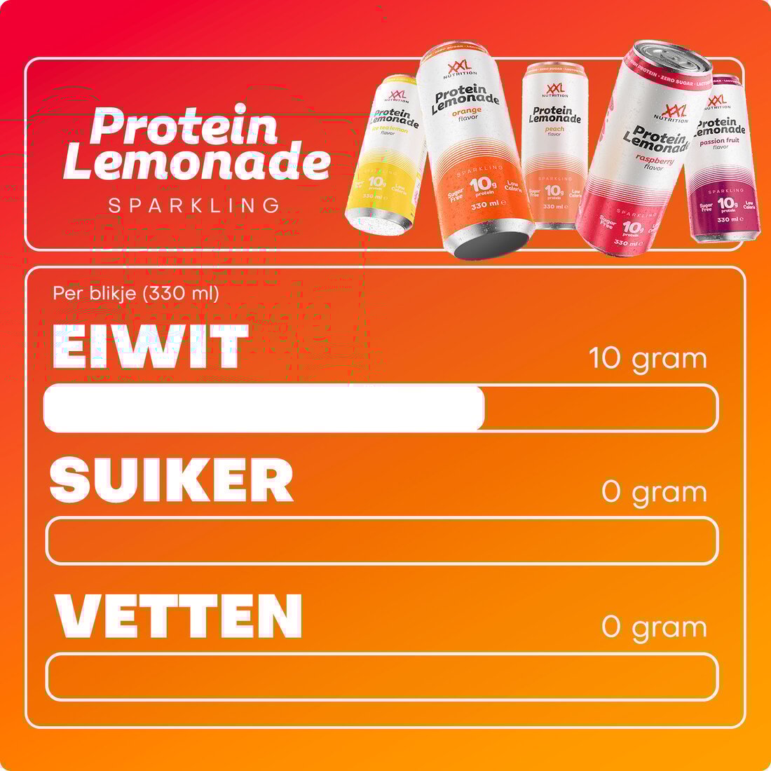 6x XXL Nutrition Protein Lemonade - Ice Tea Lemon (6 x 330 ml)