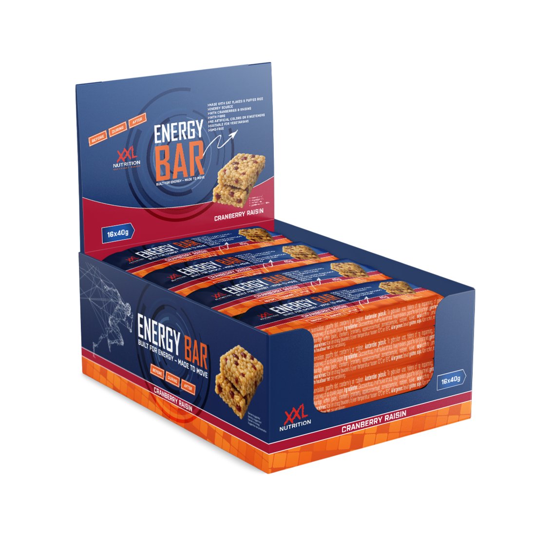 16x XXL Nutrition Energy Bar - Cranberry Raisin (16 x 40 gr)