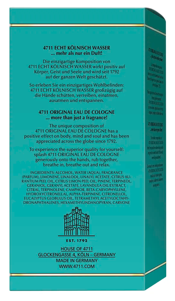 4711 Original Eau De Cologne Splash (100 ml) - image 2