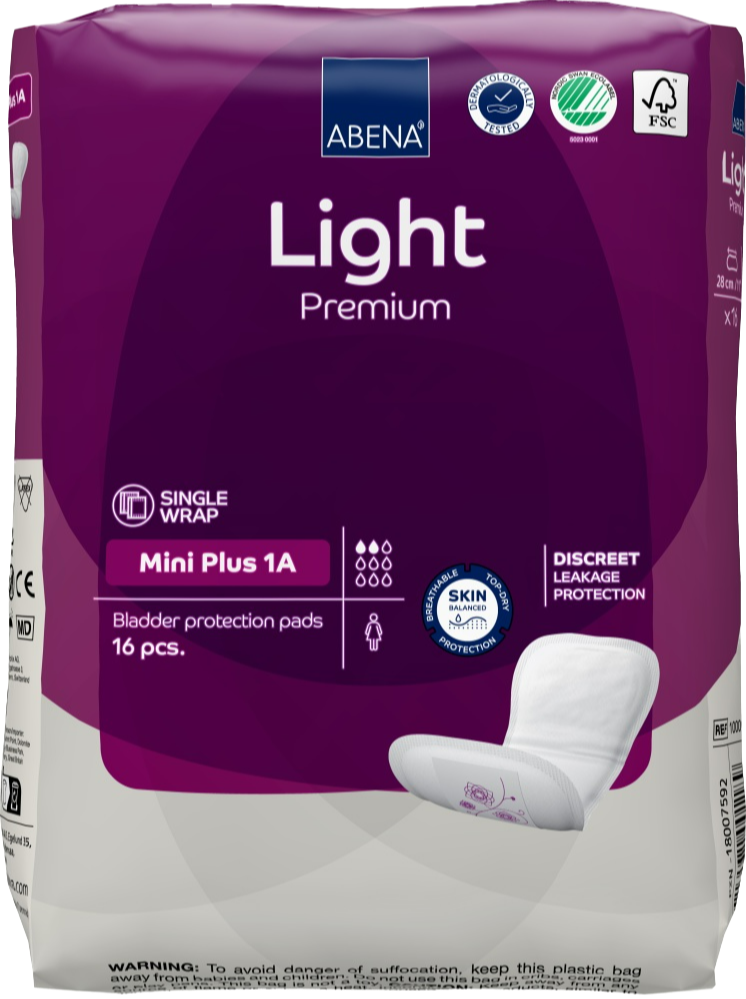 Abena Light Premium Mini Plus 1a Inlegverband (16 stuks)