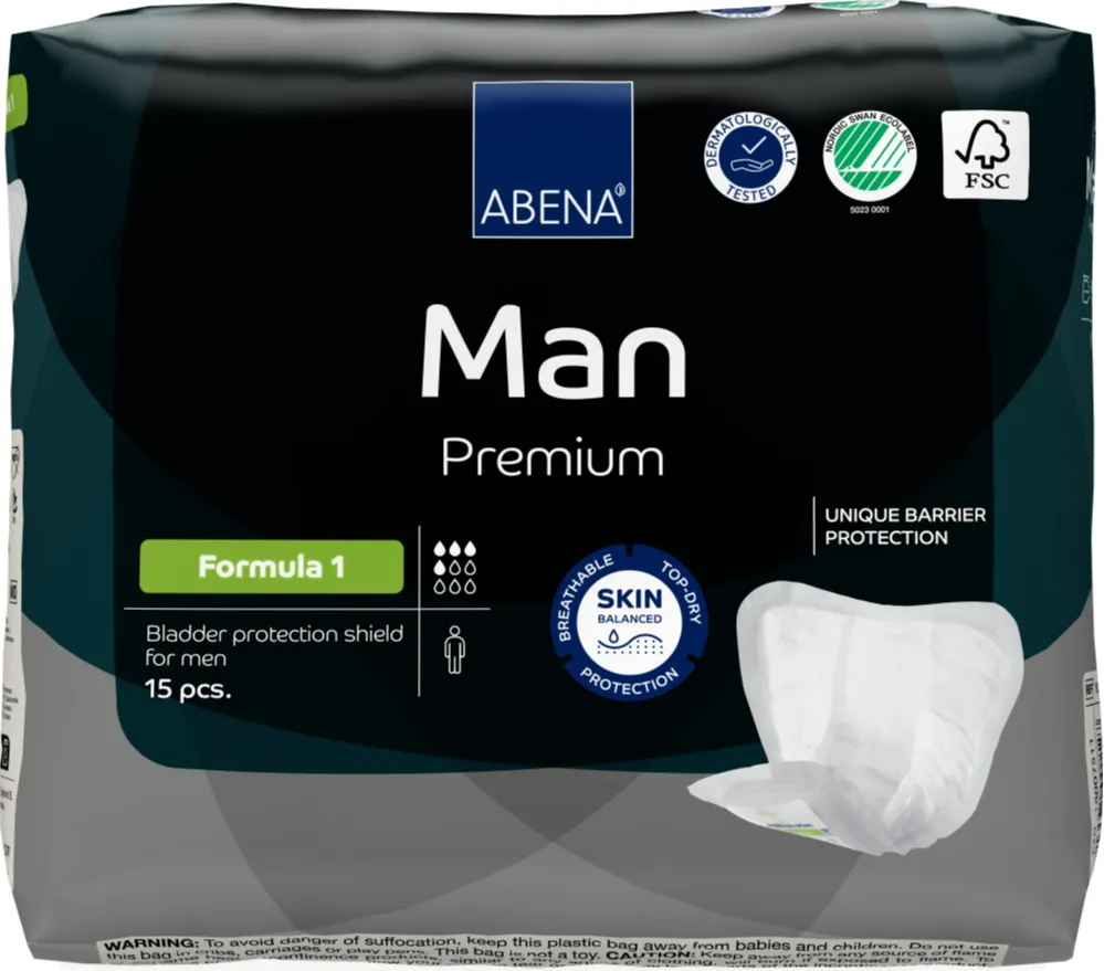 Abena Man Premium Formula 1 Inlegverband (15 stuks)