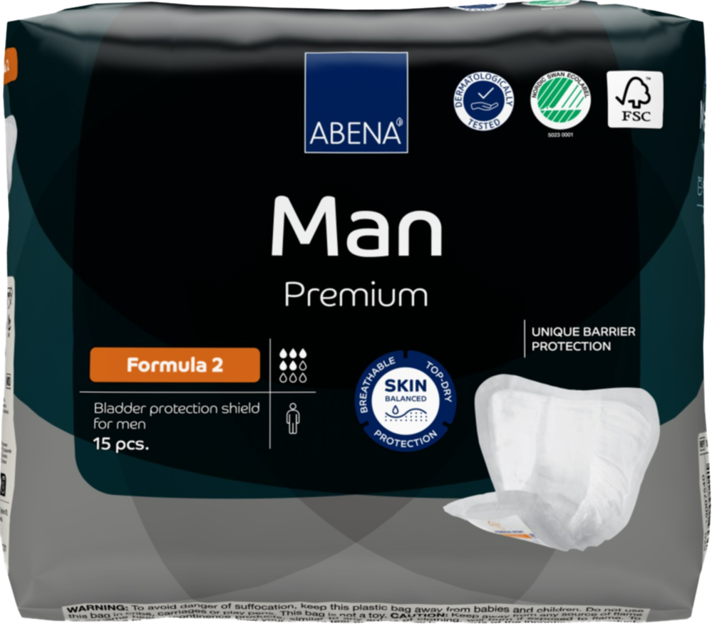 Abena Man Premium Formula 2 Inlegverband (15 stuks)