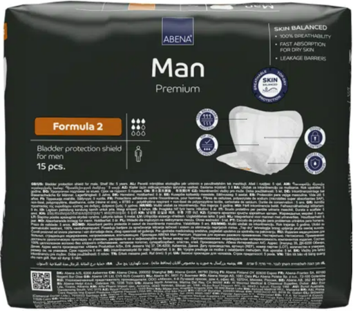 Abena Man Premium Formula 2 Inlegverband (15 stuks)