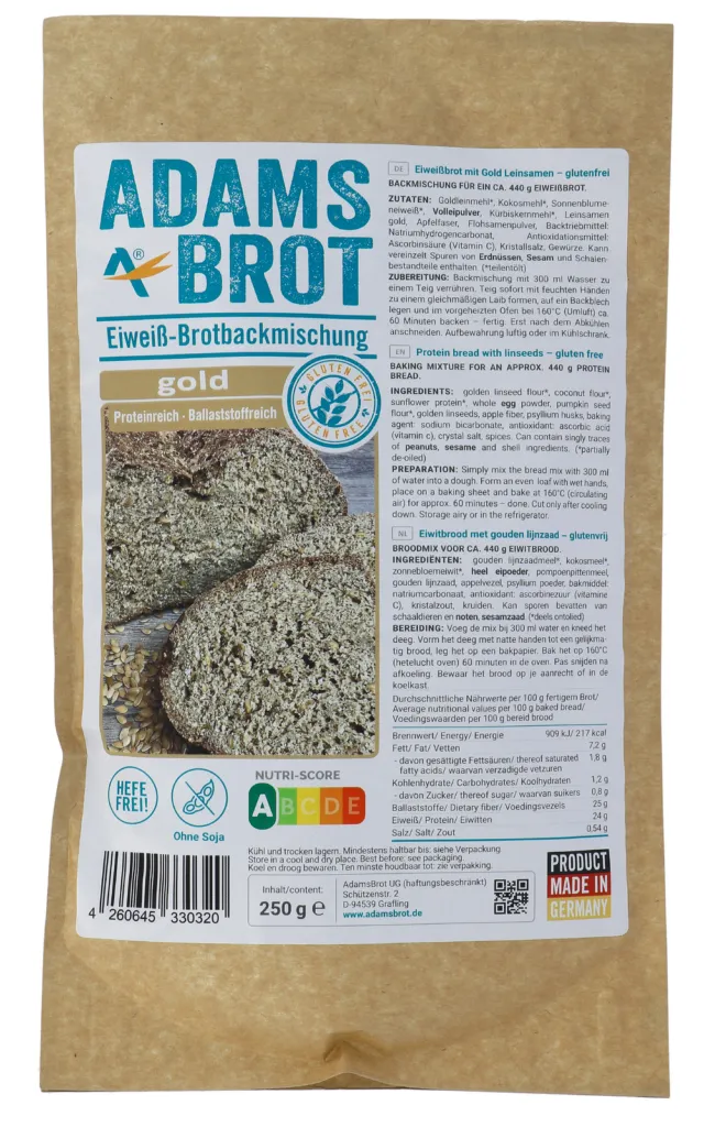 Adams Brot Broodmix Gold (250 gr)