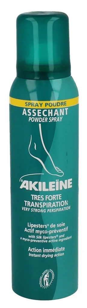 Akileine Poeder Spray Voeten Zeer Sterke Transpiratie (150 ml)