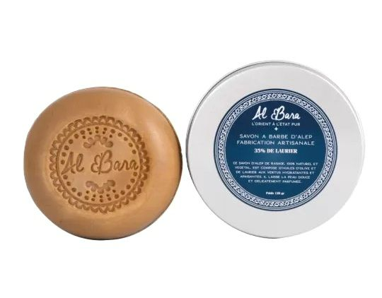 Al Bara Aleppo Baardzeep Olijfolie & 35% Laurierbesolie (125 gr)