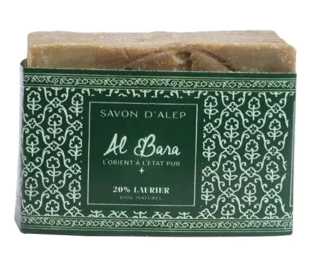 Al Bara Aleppo Zeep Olijfolie & 20% Laurierbesolie (200 gr)