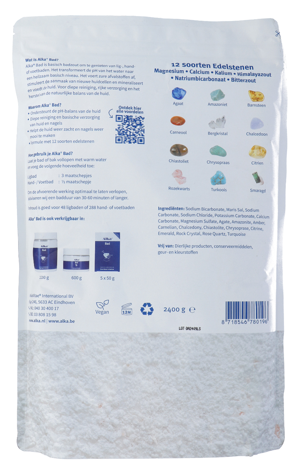 Alka Bad pH 8,5 Basisch Badzout (2400 gr)