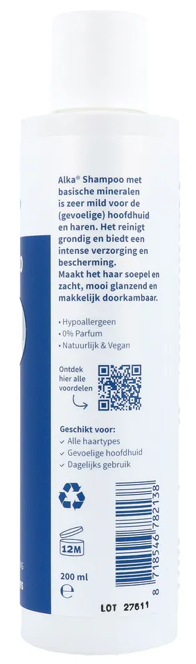 Alka Shampoo Hypoallergeen 0% Parfum (200 ml)