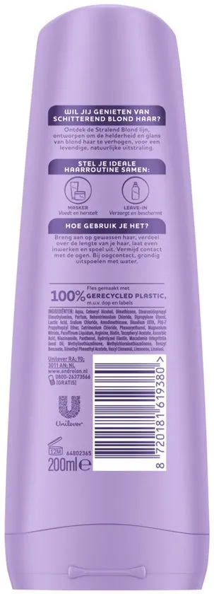 Andrelon Conditioner Stralend Blond Verhelderend (200 ml)