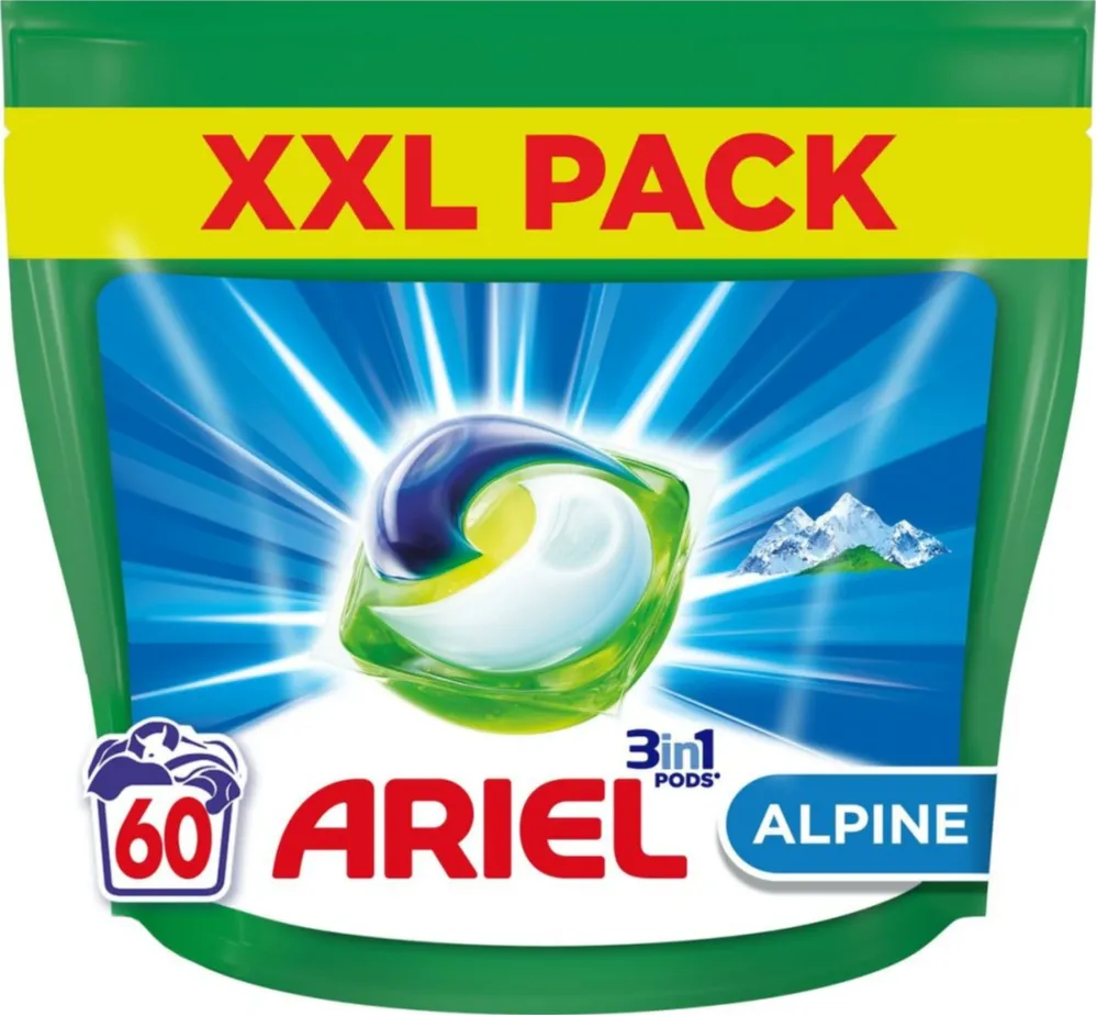 Ariel 3-in-1 Pods Alpine (60 stuks)