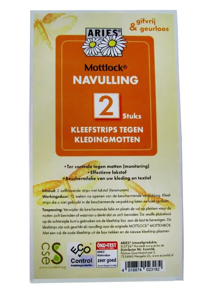 Aries Mottenbox Navulling (2 stuks)