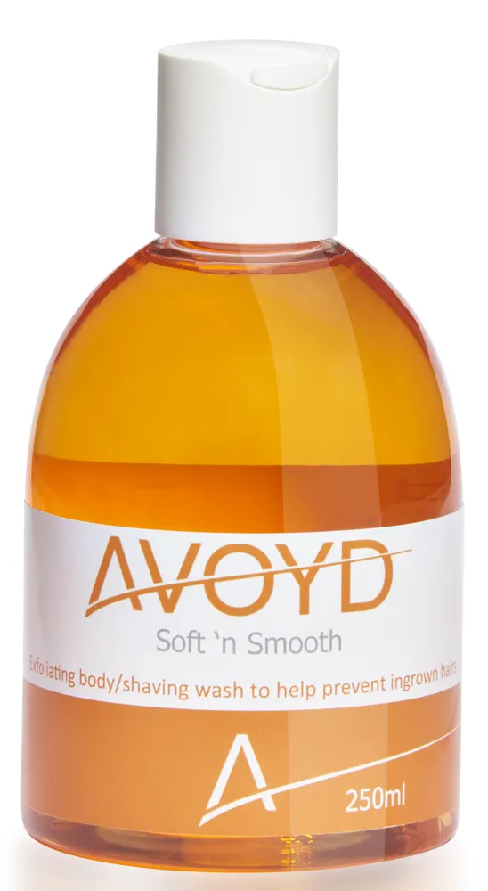 Avoyd Soft N Smooth Exfoliating Body & Shaving Wash (250 ml)