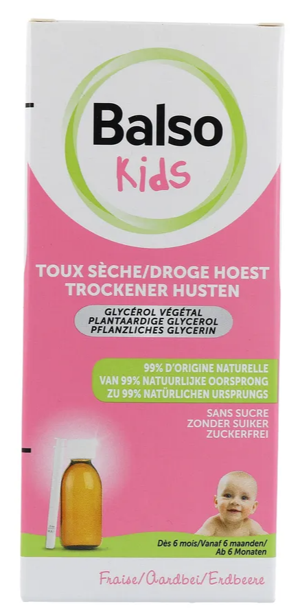 Balso Kids Droge Hoest Siroop (125 ml)
