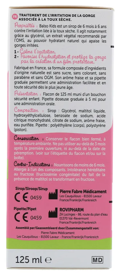 Balso Kids Droge Hoest Siroop (125 ml) - image 2