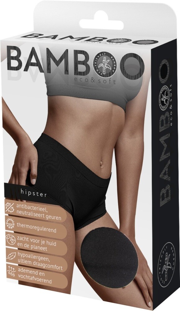 Naproz Bamboo Hipster Zwart L (1 stuk)