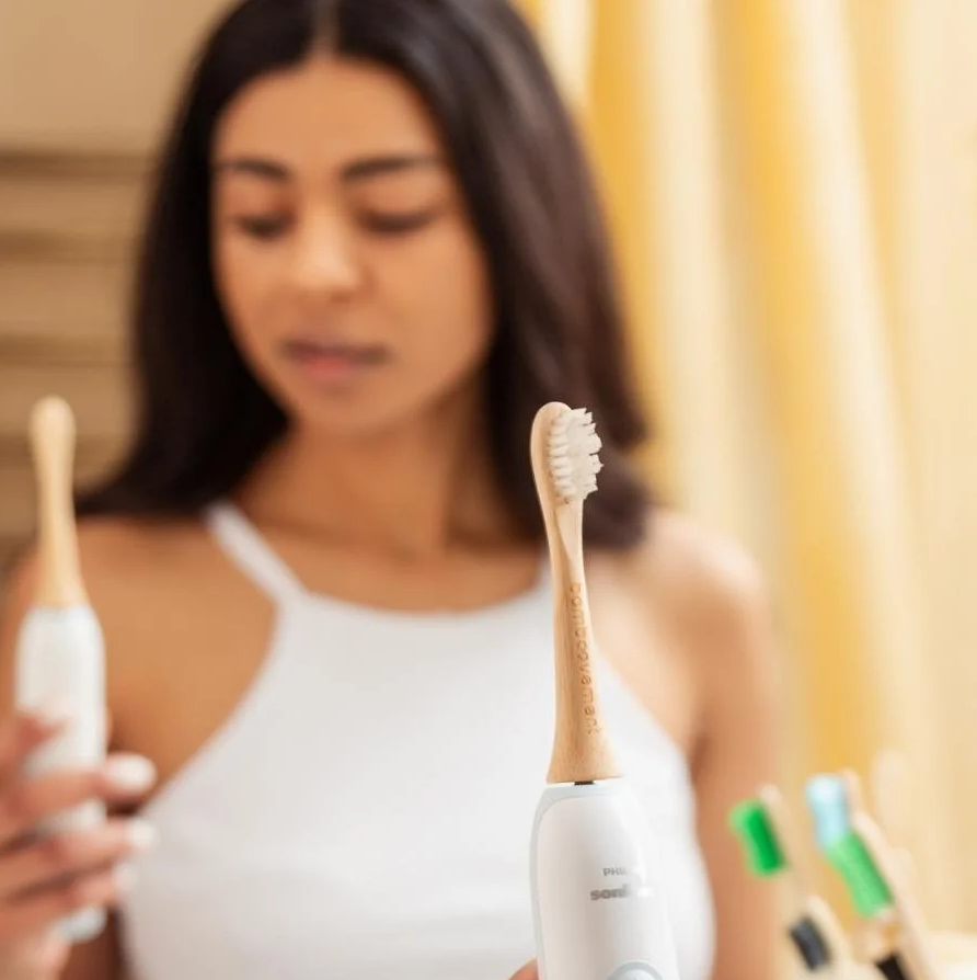 Bamboovement Bamboe Opzetborstel - voor Philips Sonicare Tandenborstels (4 stuks)