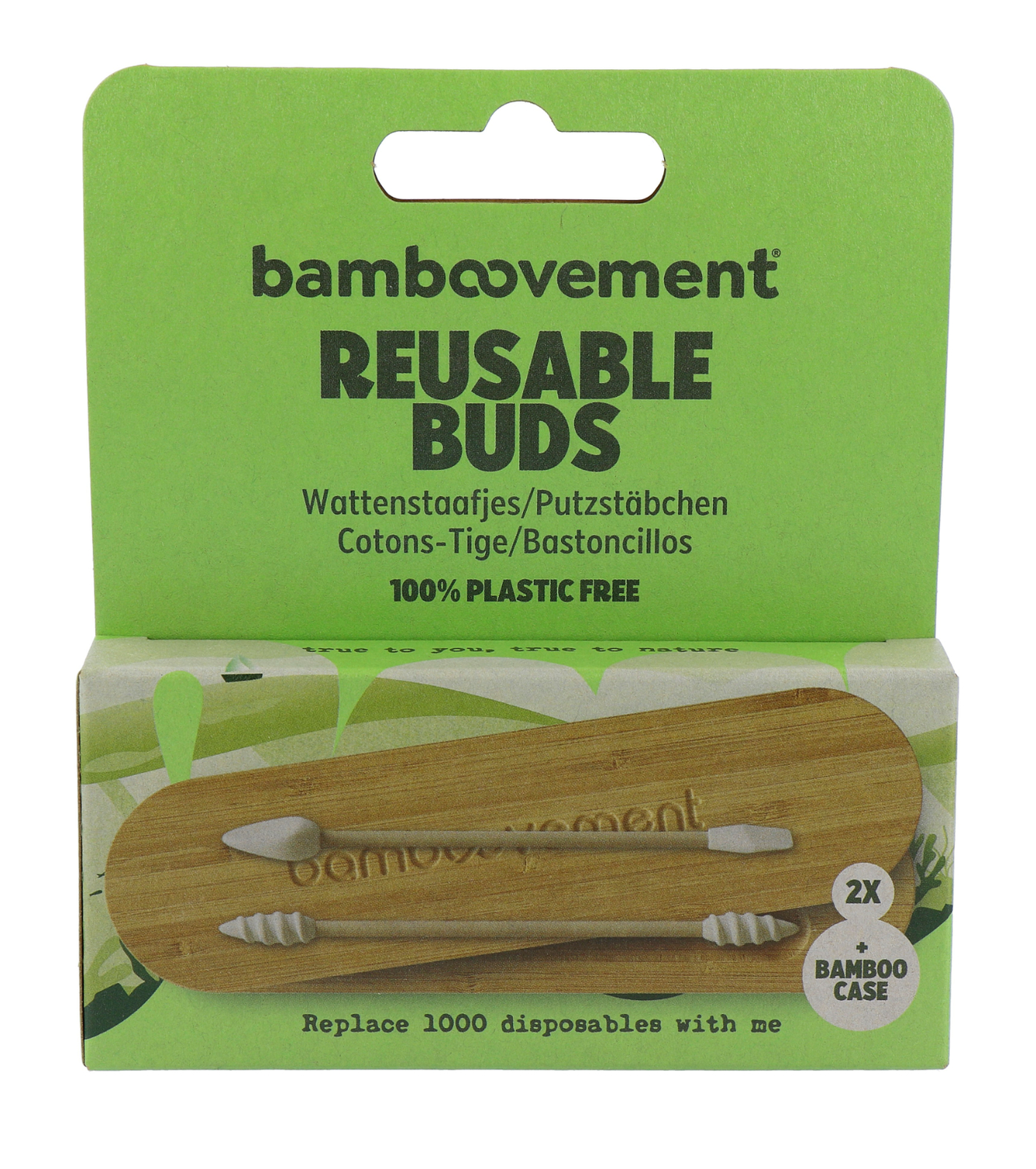 Bamboovement Herbruikbare Wattenstaafjes (2 stuks)