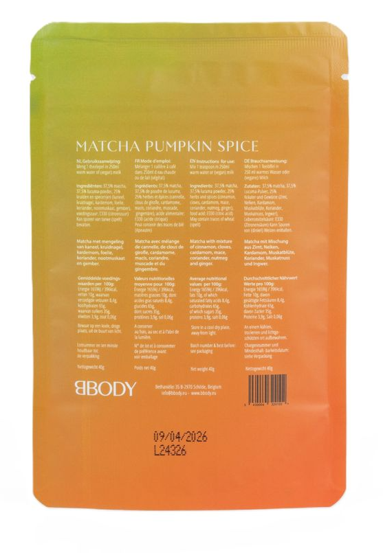 Bbody Matcha Pumpkin Spice Poeder (40 gr)
