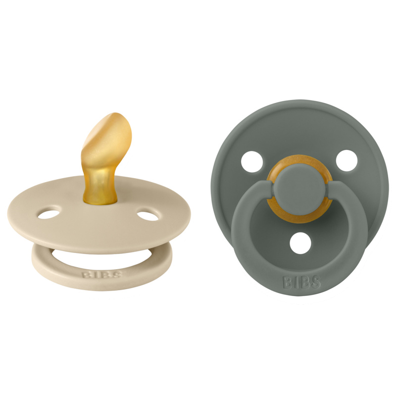 Bibs Fopspeen 6-18 Maanden Anatomic Vanilla/pine (2 stuks)