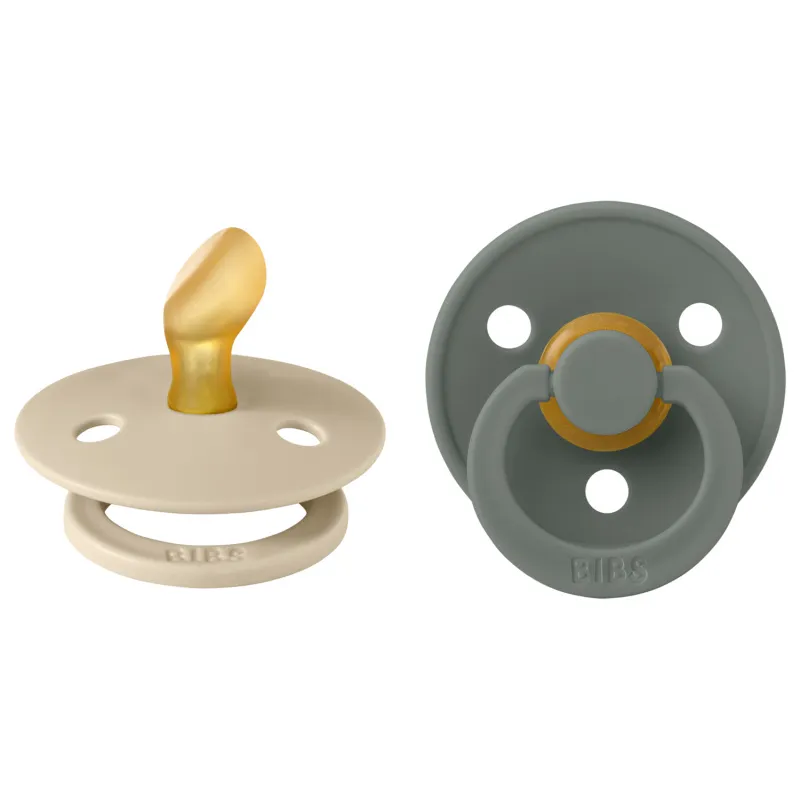 Bibs Fopspeen 6-18 Maanden Anatomic Vanilla/pine (2 stuks)