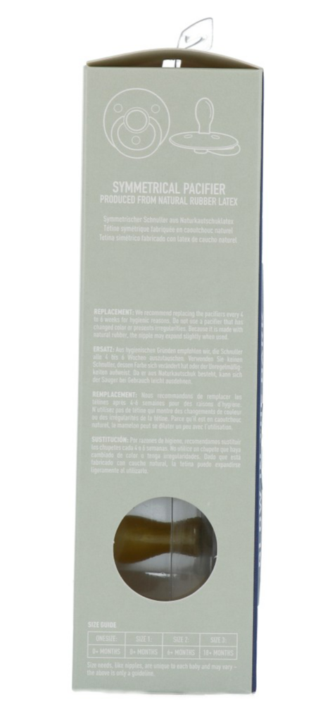 Bibs Glow Fopspeen 6-18 Maanden Symmetrical Sage/cloud (2 stuks) - image 4