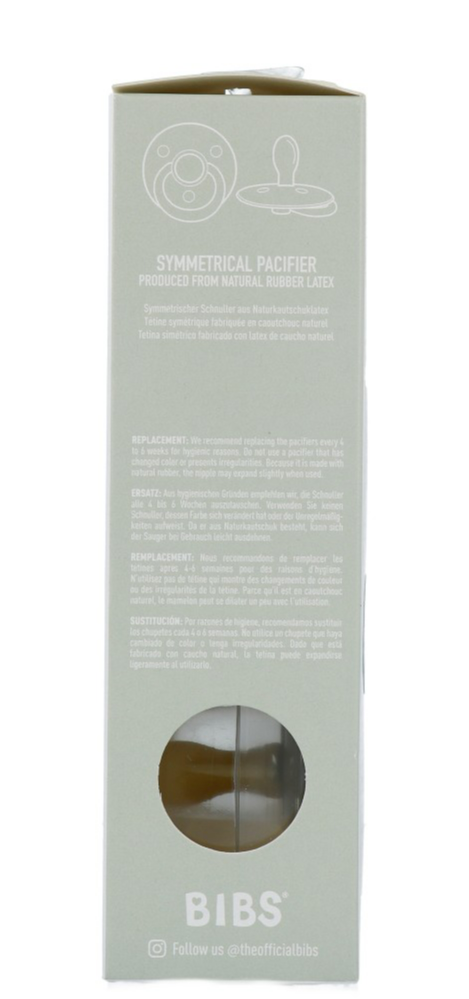 Bibs Fopspeen 6-18 Maanden Symmetrical Vanilla/pine (2 stuks) - image 4