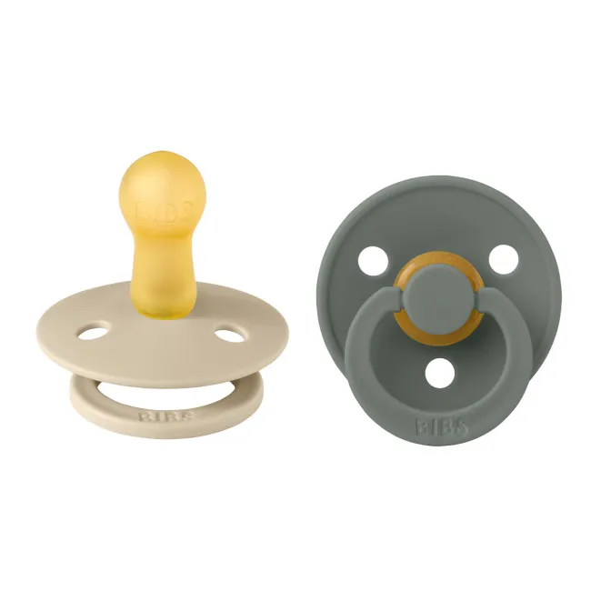 Bibs Fopspeen 6-18 Maanden Vanilla/pine (2 stuks)