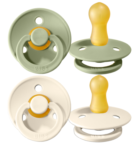 Bibs Fopspeen 18+ Maanden Ivory/sage (2 stuks)