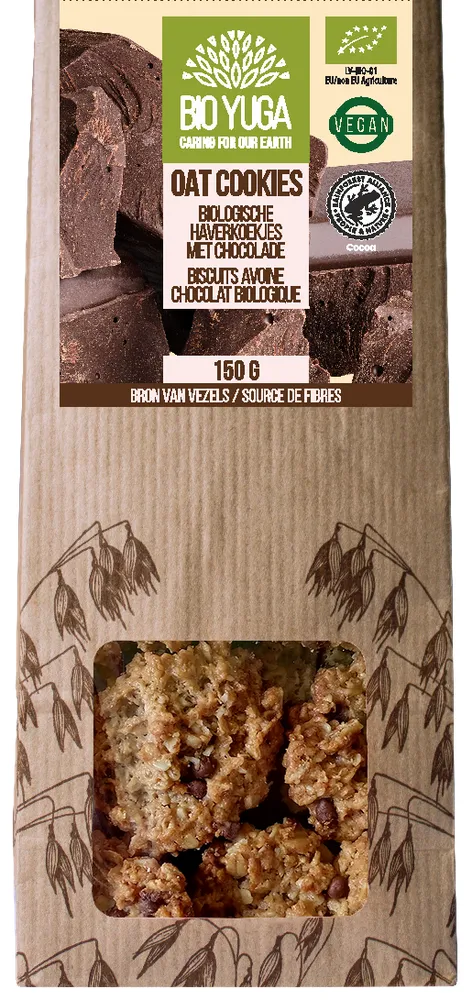 Bio Yuga Haverkoekjes Chocolade (150 gr)