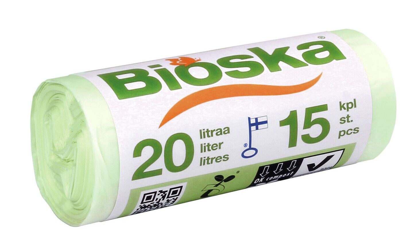 Bioska Afvalzakken 20 Liter (15 stuks)