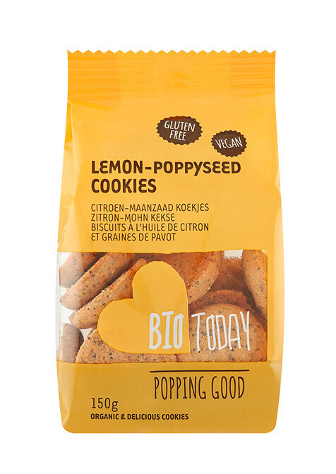 Biotoday Koekjes Citroen-maanzaad (150 gr)