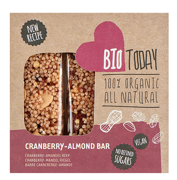 Biotoday Cranberry-almond Bar (75 gr)