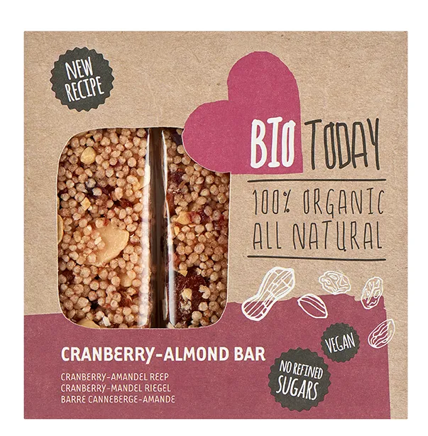 Biotoday Cranberry-almond Bar (75 gr)