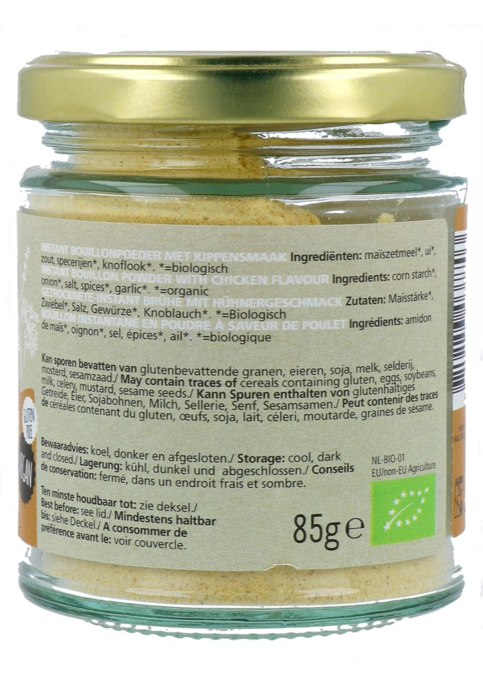 Biotoday Boullionpoeder Kippensmaak Biologisch (85 gr)