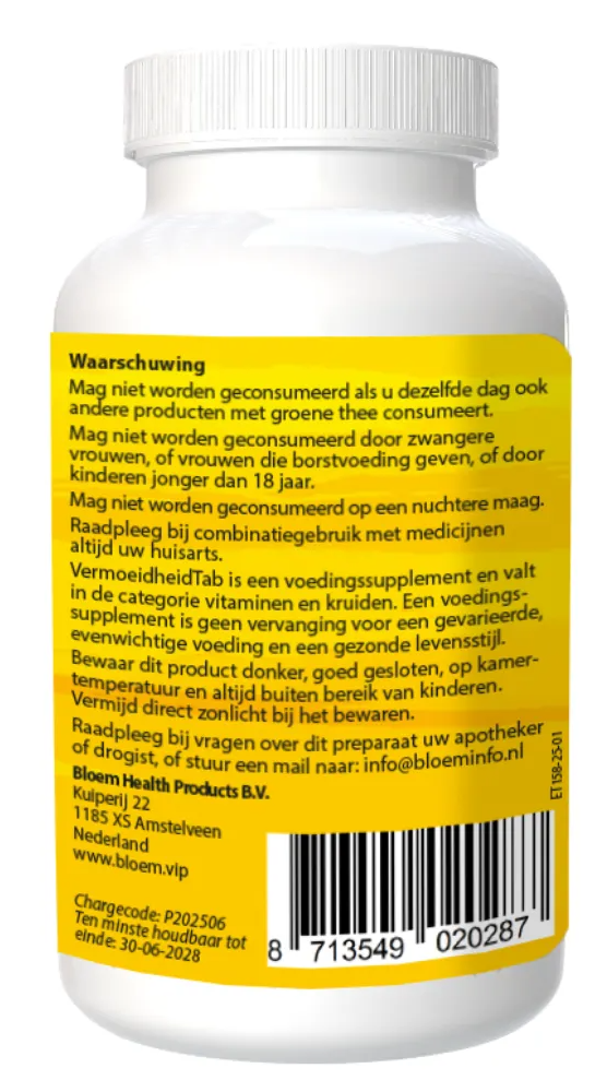 Bloem Vermoeidheidtab Tabletten (60 tabletten) - image 2