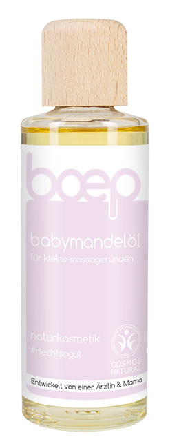 Boep Baby Massageolie Amandel- & Abrikozenpitolie (125 ml)