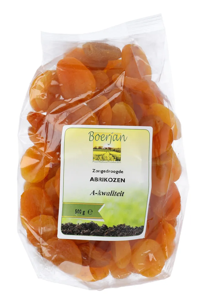 Boerjan Zongedroogde Abrikozen (500 gr)