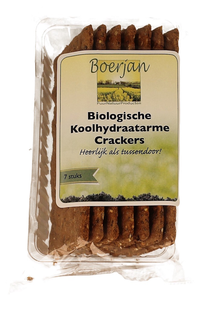 Boerjan Crackers Naturel Koolhydraatarm (7 stuks)