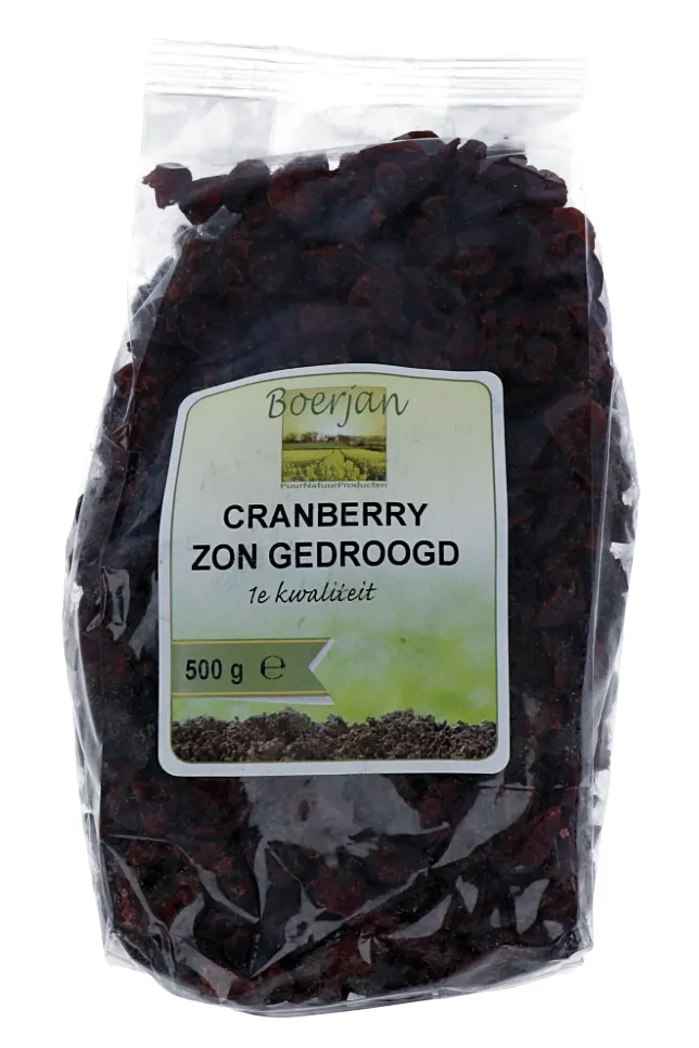 Boerjan Cranberry Zon Gedroogd (500 gr)