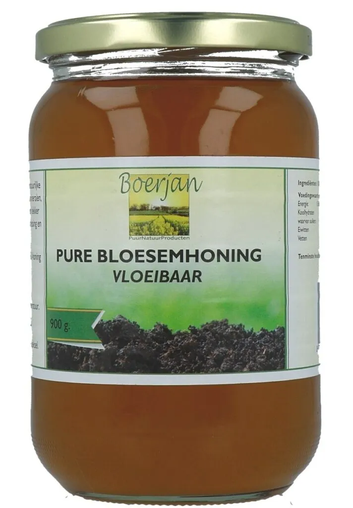 Boerjan Pure Bloesemhoning Vloeibaar (900 gr)