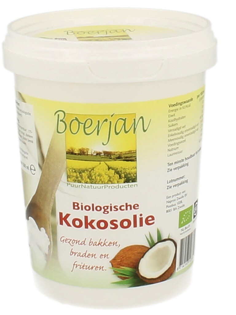 Boerjan Biologische Kokosolie (500 ml)